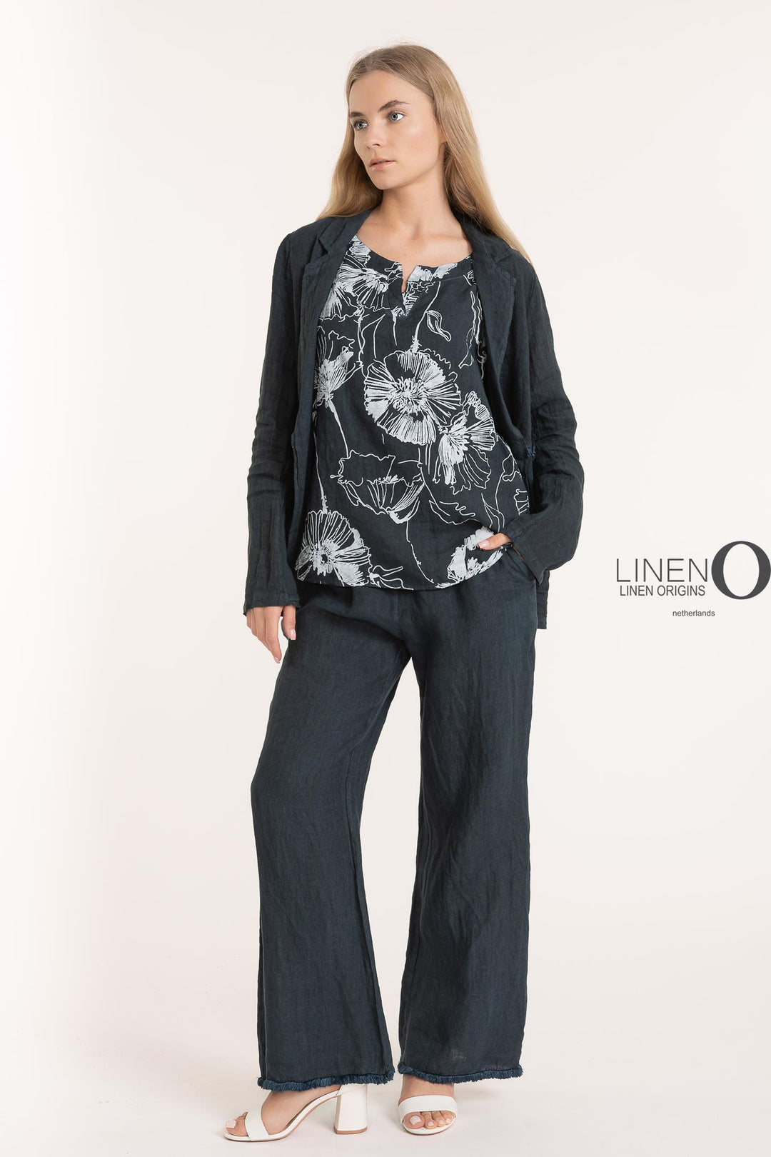 French Linen Blazer Premium Woven - Breathable Naturals | Glam & Fame Clothing