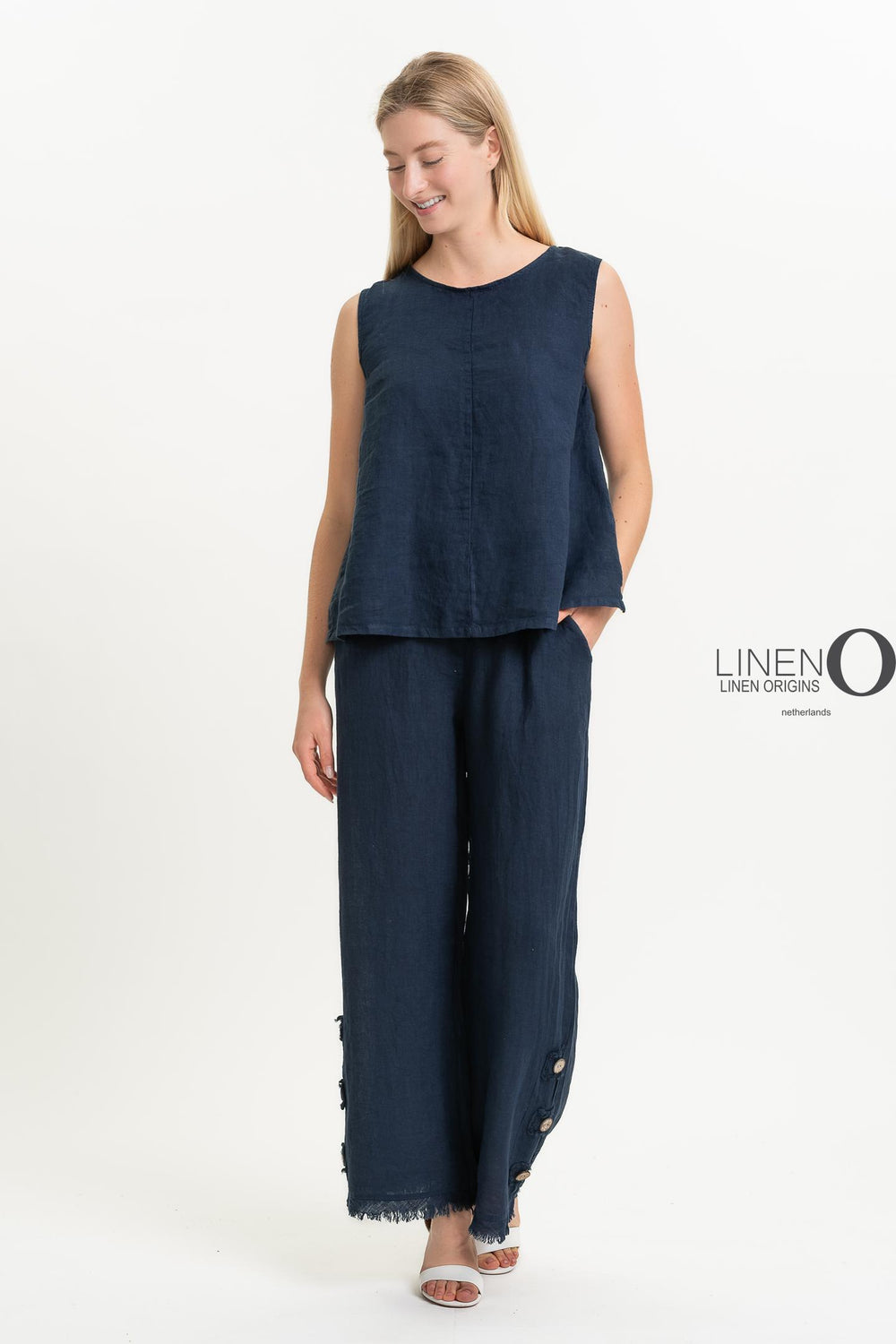 French Linen Top - Breathable Naturals | Glam & Fame Clothing