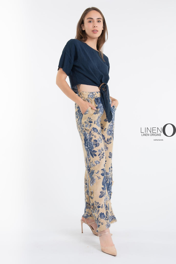 French Linen Crop Top - Breathable Naturals | Glam & Fame Clothing