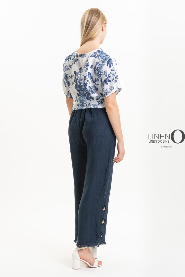 French Linen Crop Top - Breathable Naturals | Glam & Fame Clothing