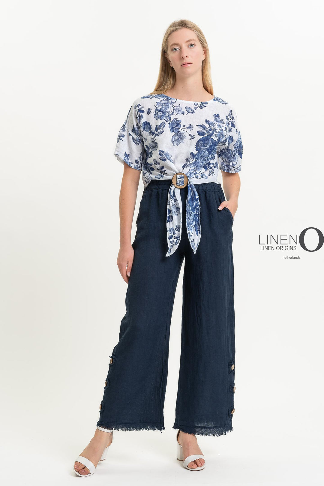 French Linen Crop Top - Breathable Naturals | Glam & Fame Clothing