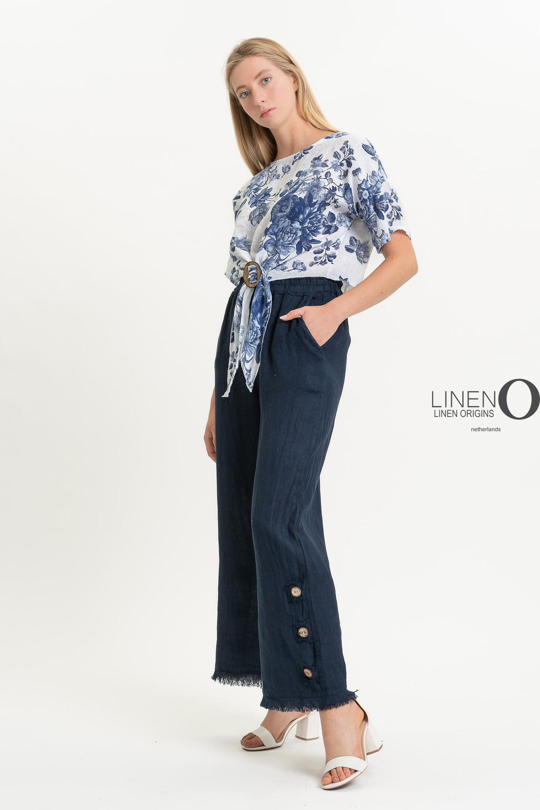 French Linen Crop Top - Breathable Naturals | Glam & Fame Clothing