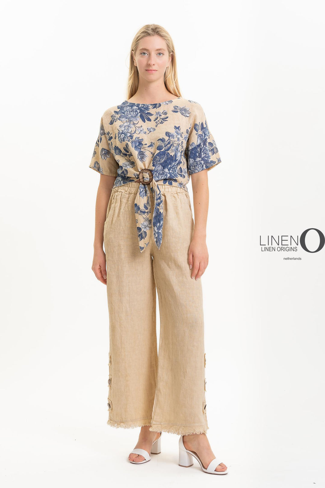 French Linen Crop Top - Breathable Naturals | Glam & Fame Clothing