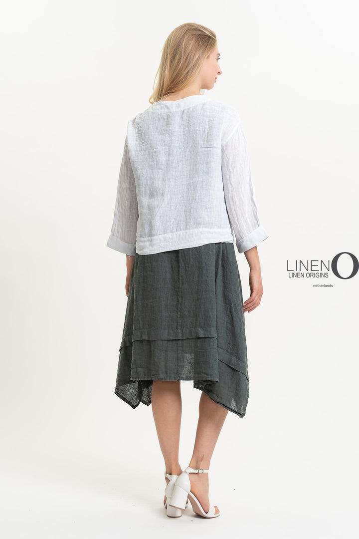 French Linen Jacket - Breathable Naturals | Glam & Fame Clothing