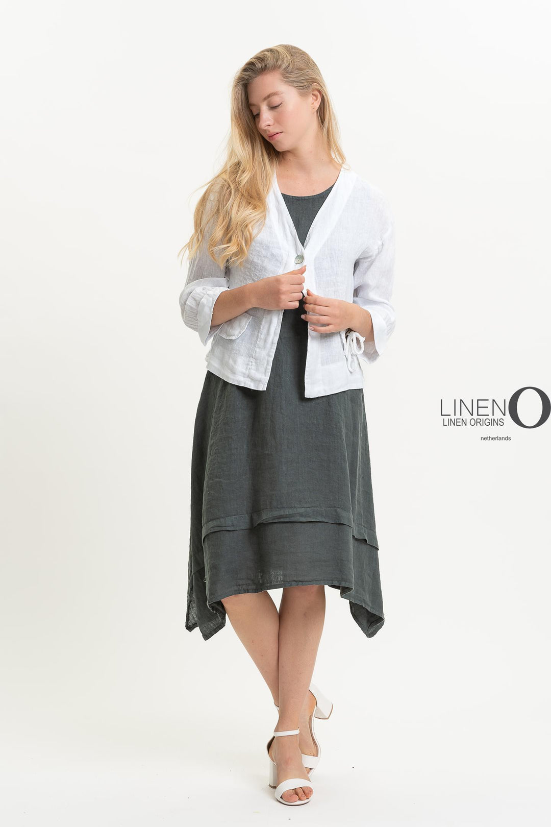French Linen Jacket - Breathable Naturals | Glam & Fame Clothing