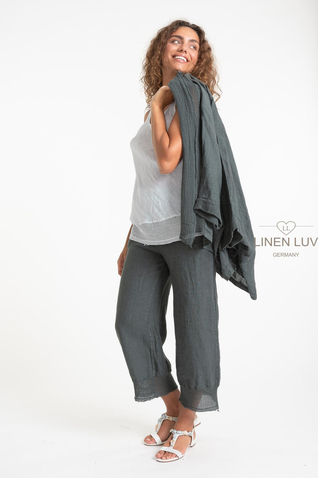 French Linen Short Duster Cardi - Breathable Naturals | Glam & Fame Clothing