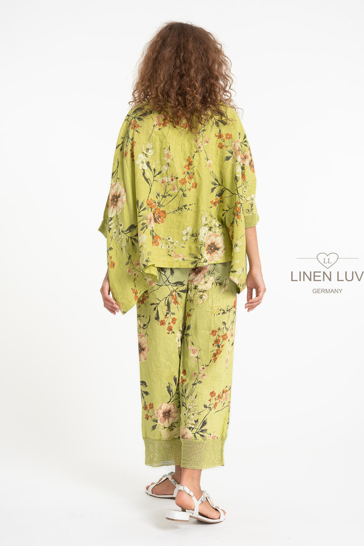 French Linen Short Duster Cardi