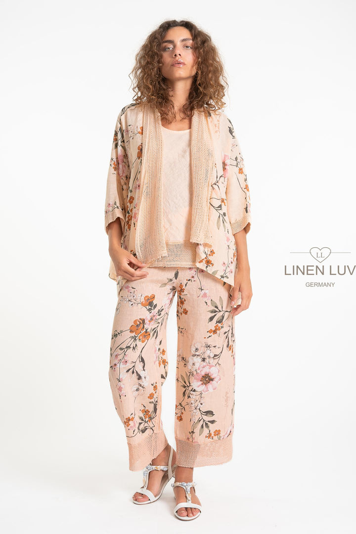 French Linen Short Duster Cardi - Breathable Naturals | Glam & Fame Clothing
