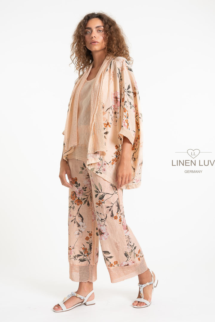 French Linen Short Duster Cardi - Breathable Naturals | Glam & Fame Clothing