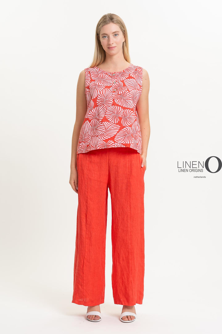 French Linen Sleeveless Top - Breathable Naturals | Glam & Fame Clothing