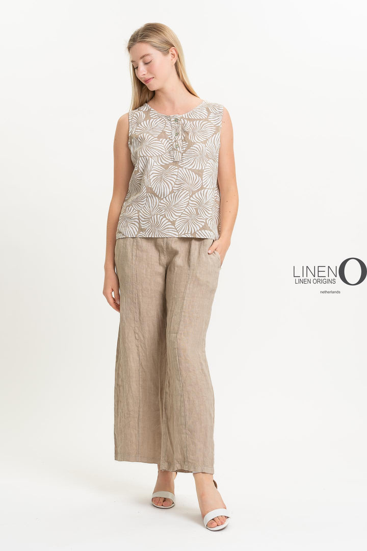 French Linen Sleeveless Top