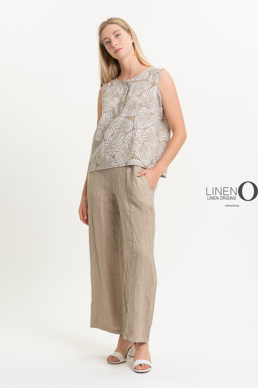 French Linen Sleeveless Top