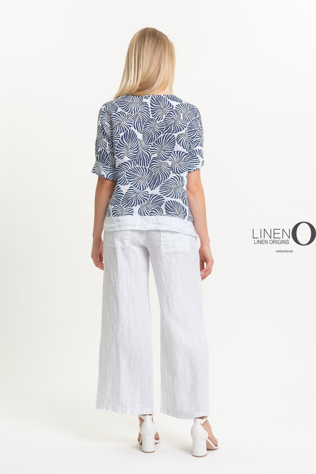 French Linen Top Print - Breathable Naturals | Glam & Fame Clothing