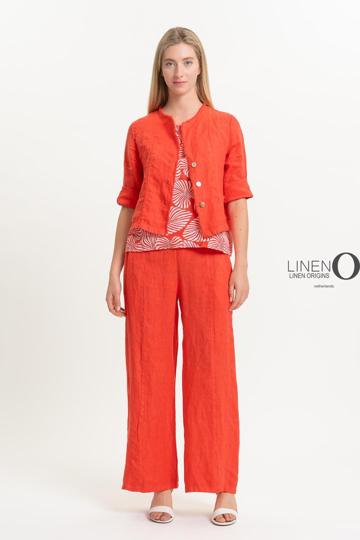 French Linen Jacket Heavy Linen - Breathable Naturals | Glam & Fame Clothing