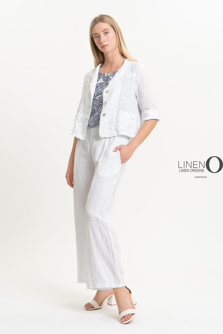 French Linen Jacket Heavy Linen - Breathable Naturals | Glam & Fame Clothing