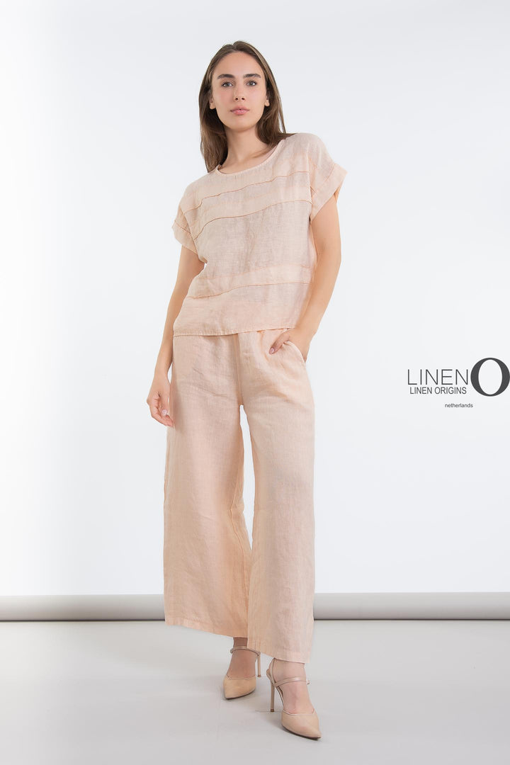 French Linen Top - Breathable Naturals | Glam & Fame Clothing