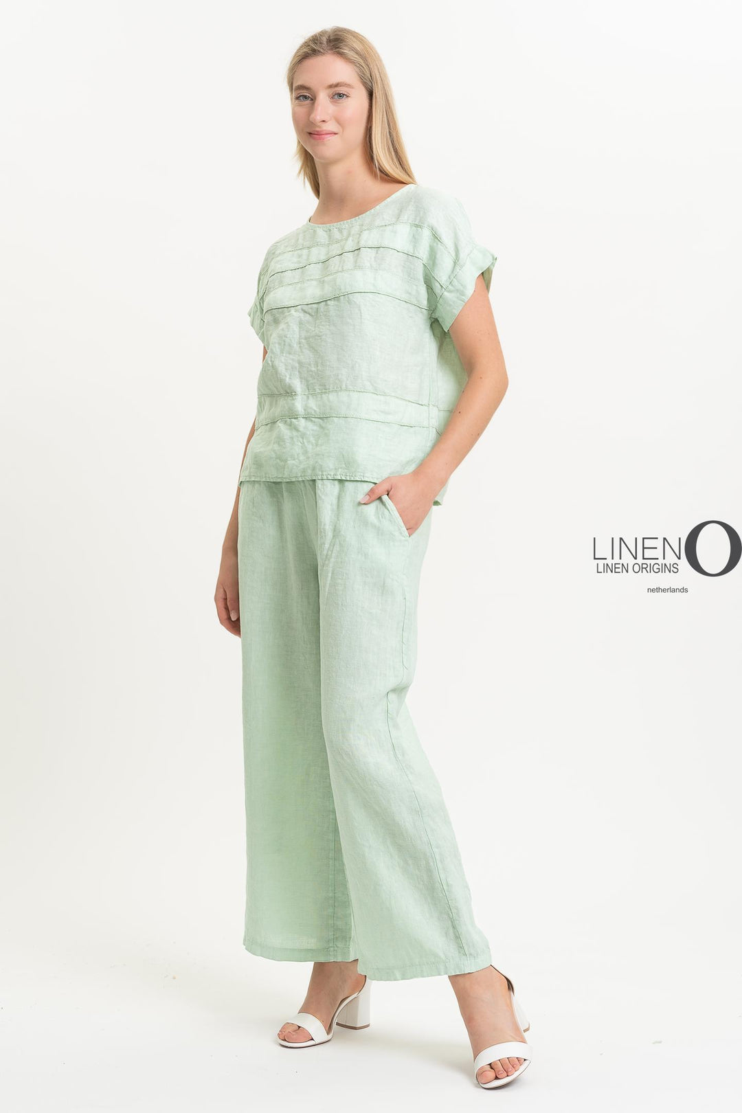 French Linen Top - Breathable Naturals | Glam & Fame Clothing