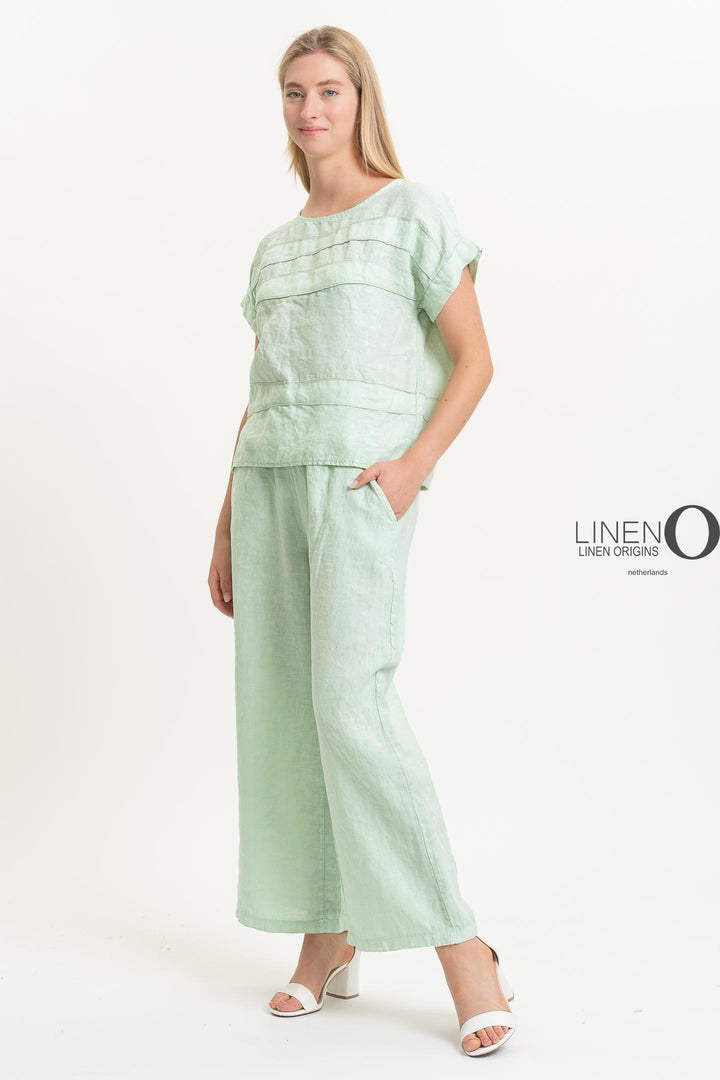 French Linen Top - Breathable Naturals | Glam & Fame Clothing