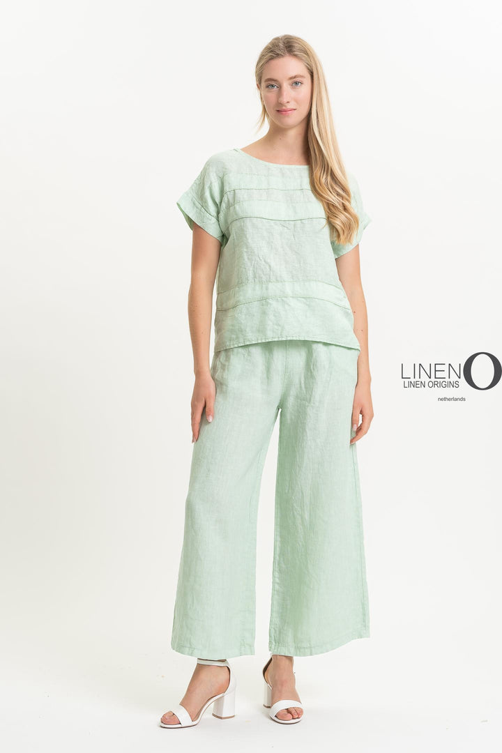 French Linen Top - Breathable Naturals | Glam & Fame Clothing