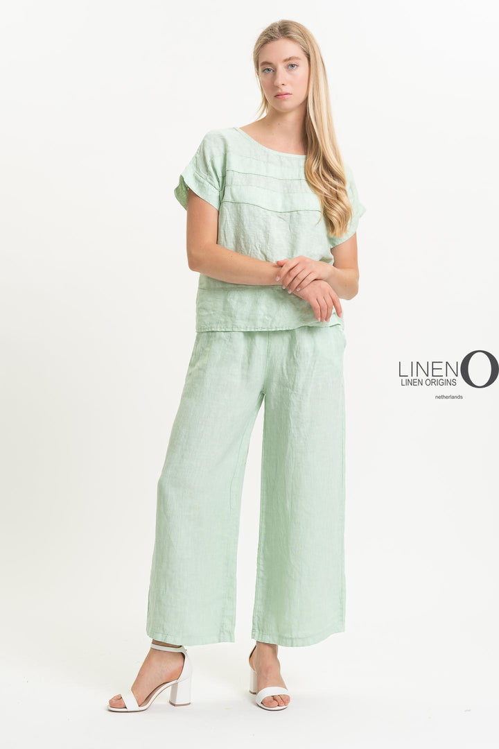 French Linen Top - Breathable Naturals | Glam & Fame Clothing