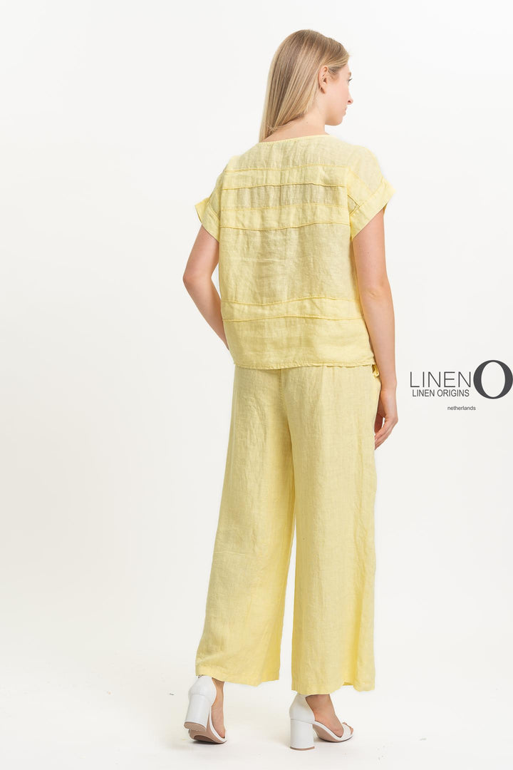 French Linen Top - Breathable Naturals | Glam & Fame Clothing