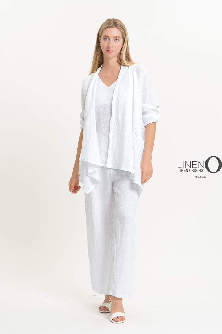 Premium French Linen Cardi with Pockets