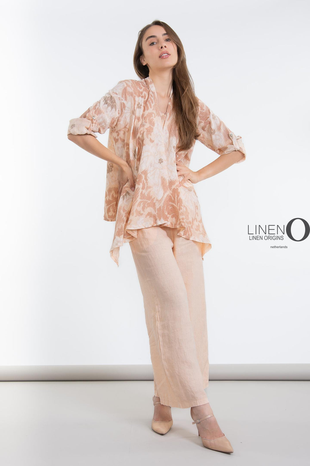 Premium French Linen Cardi Print - Breathable Naturals | Glam & Fame Clothing