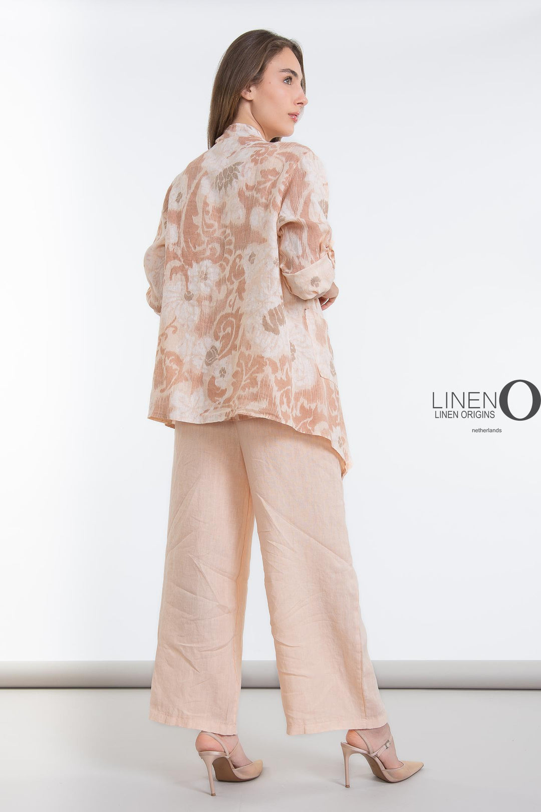 Premium French Linen Cardi Print - Breathable Naturals | Glam & Fame Clothing