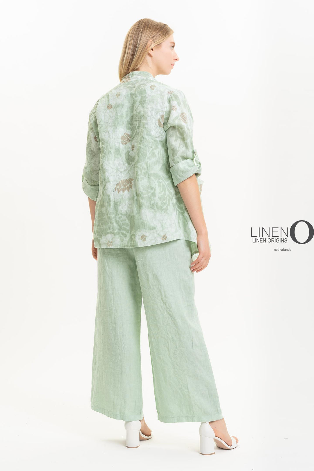 Premium French Linen Cardi Print - Breathable Naturals | Glam & Fame Clothing