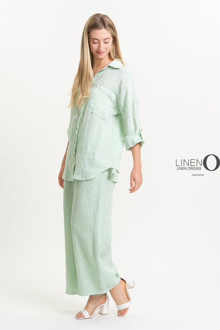 French Linen Shirt - Breathable Naturals | Glam & Fame Clothing