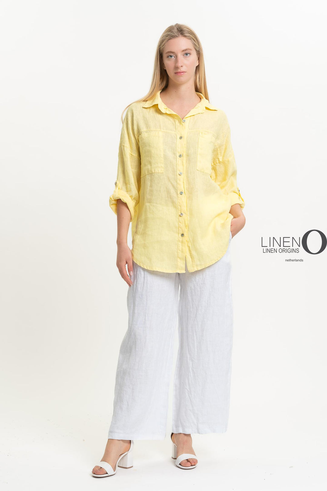 French Linen Shirt - Breathable Naturals | Glam & Fame Clothing