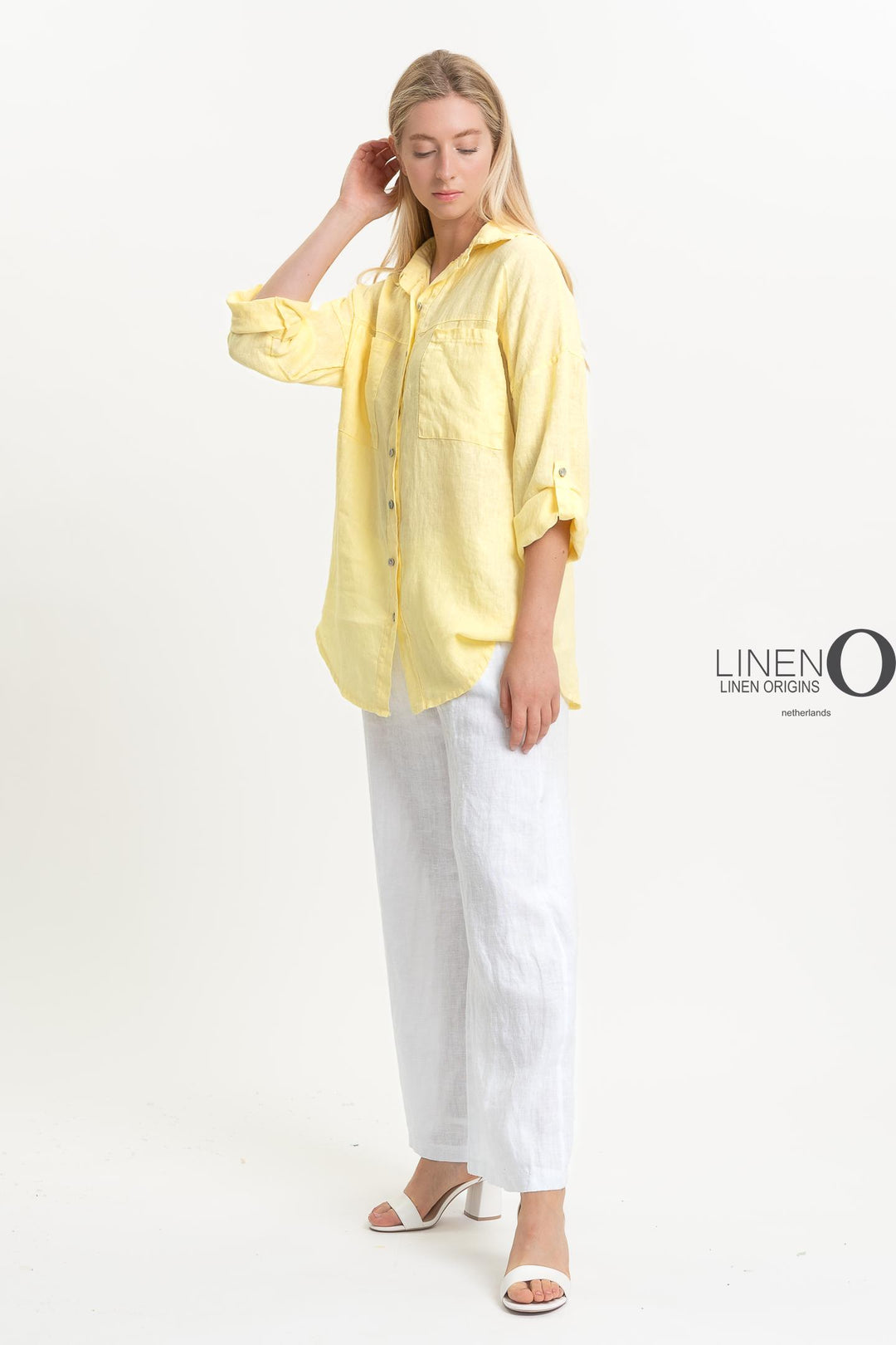 French Linen Shirt - Breathable Naturals | Glam & Fame Clothing