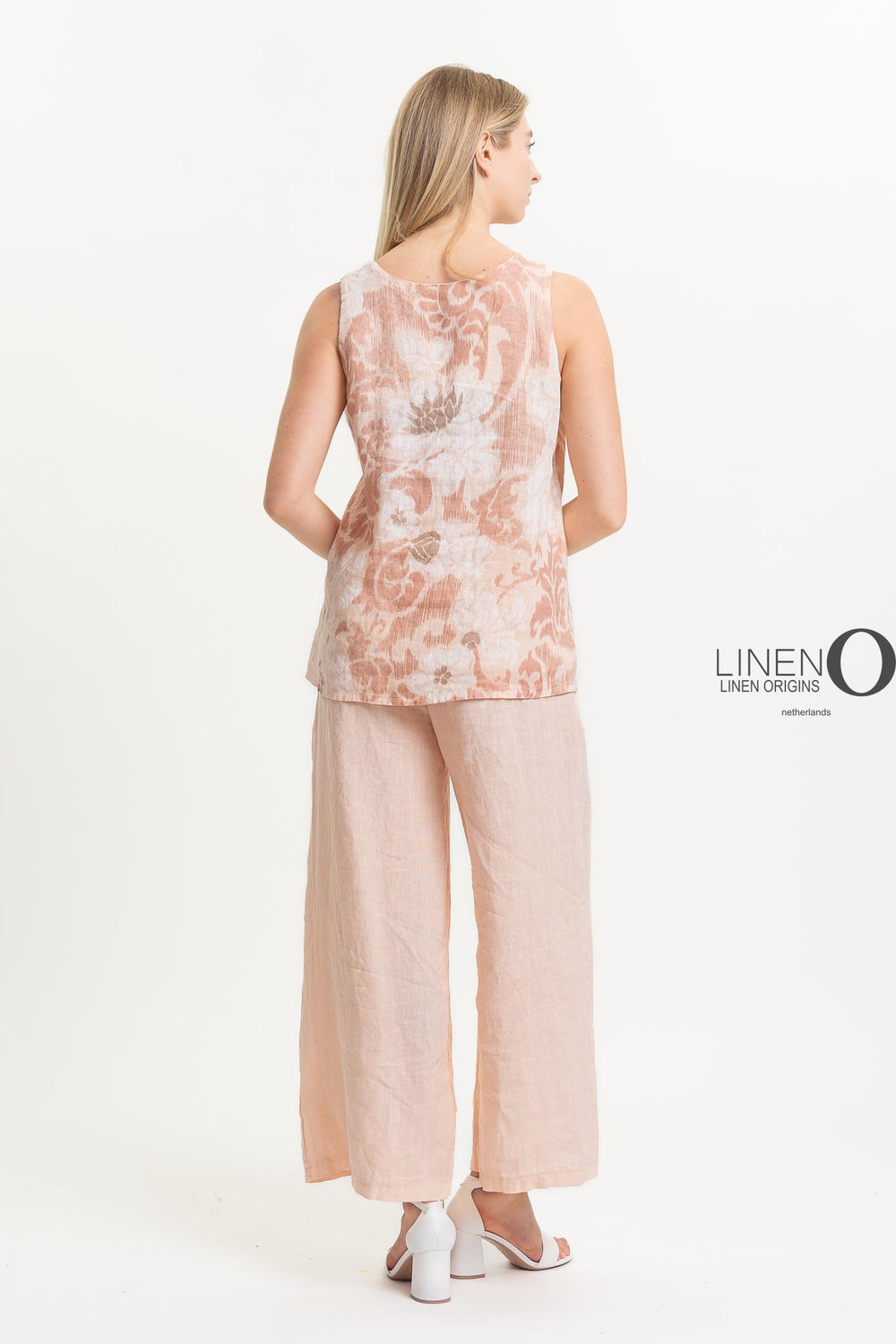 French Linen Top V - Neck - Breathable Naturals | Glam & Fame Clothing