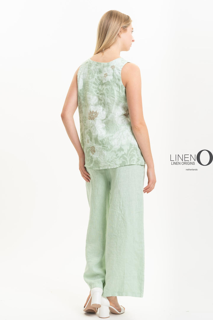 French Linen Top V - Neck - Breathable Naturals | Glam & Fame Clothing
