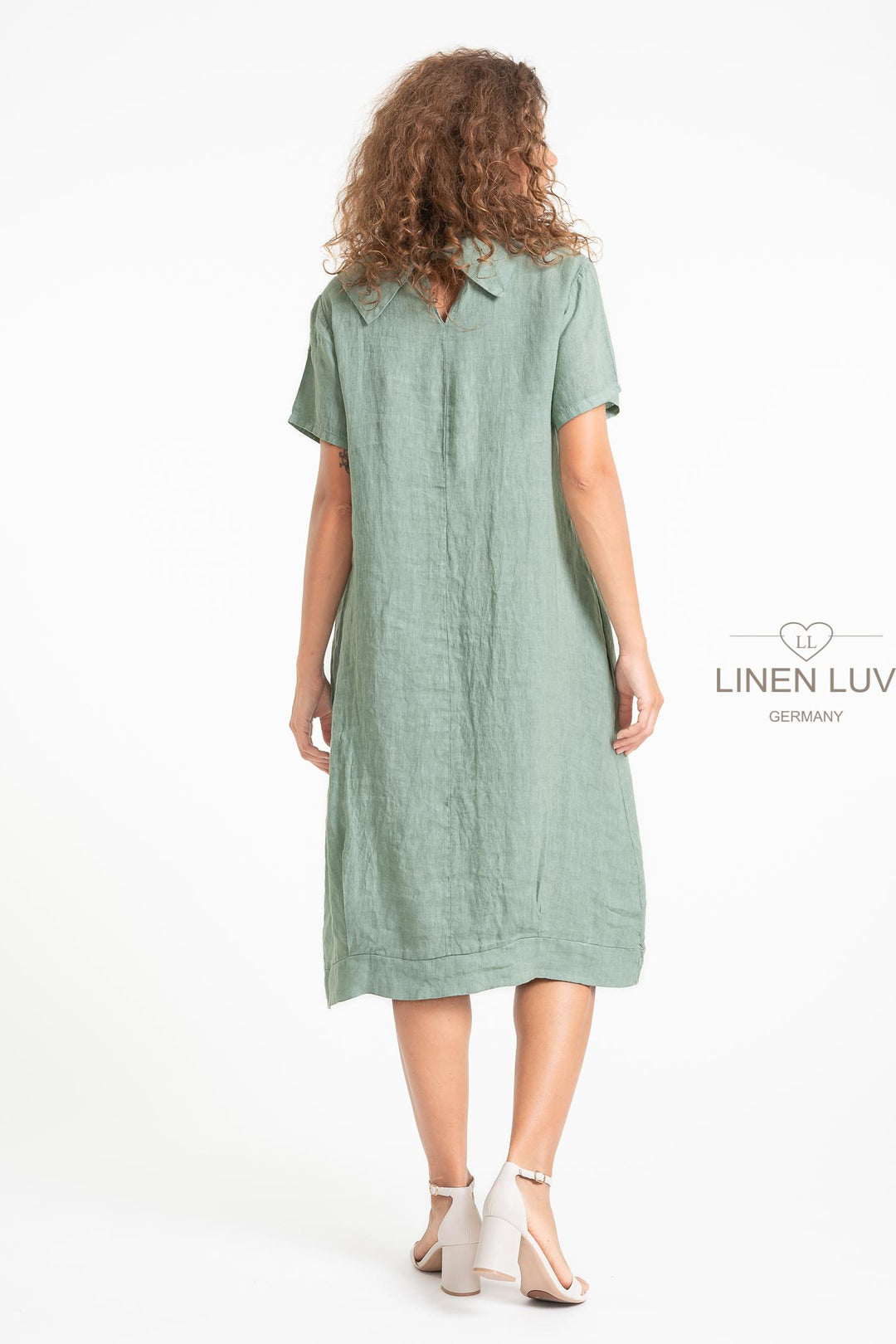 French Linen Cowl Neck Midi - Breathable Naturals | Glam & Fame Clothing