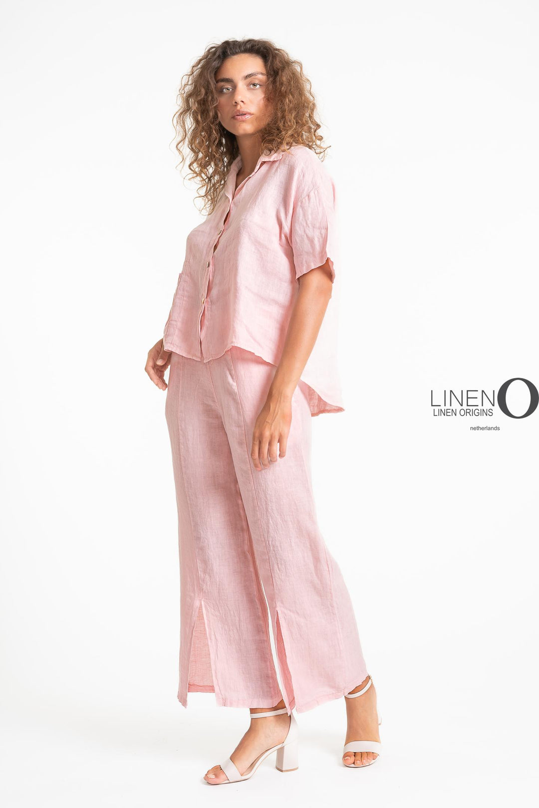 French Linen Short Sleeve Pocket Shirt