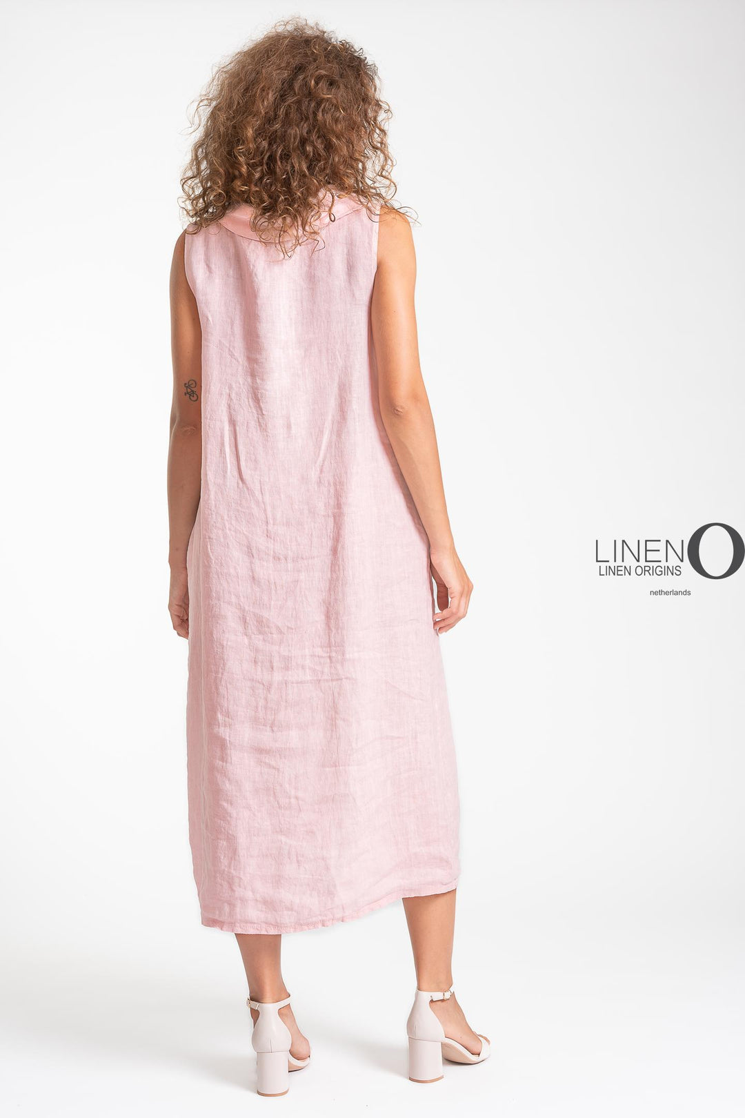 French Linen Dress Cowl Neck - Breathable Naturals | Glam & Fame Clothing