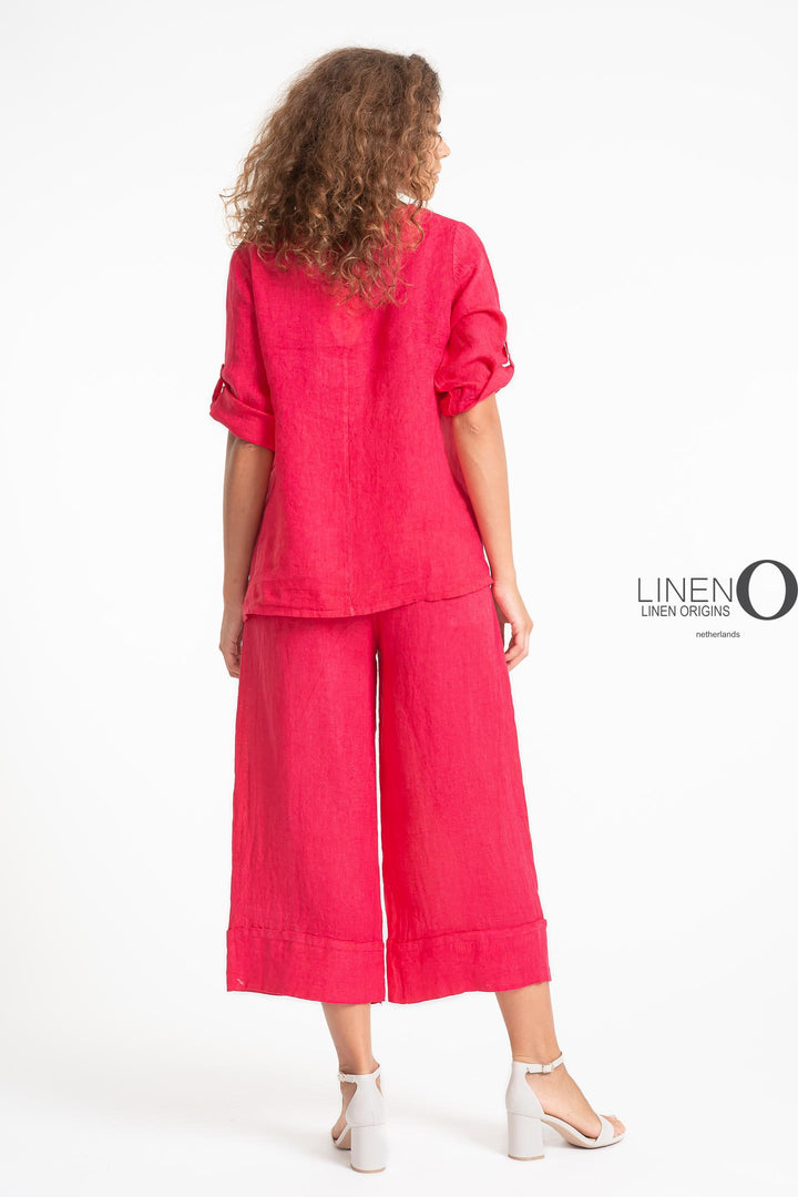 French Linen Blouse - Breathable Naturals | Glam & Fame Clothing