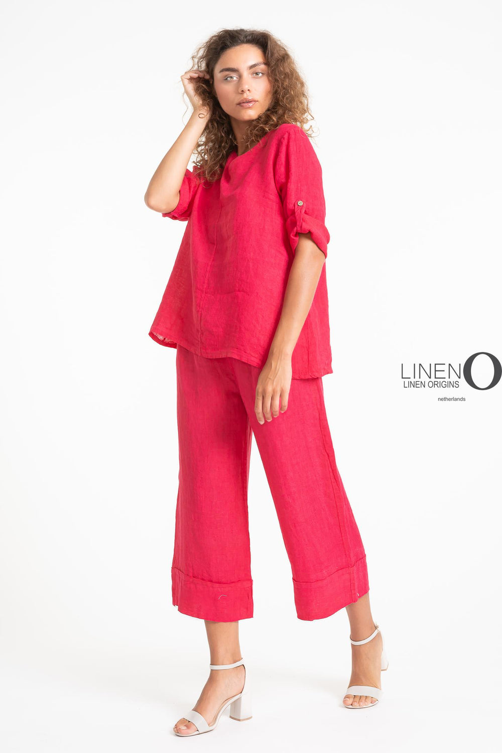 French Linen Blouse - Breathable Naturals | Glam & Fame Clothing