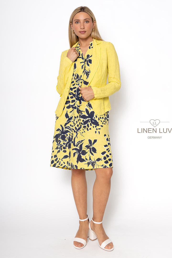 French Linen Blazer - Breathable Naturals | Glam & Fame Clothing