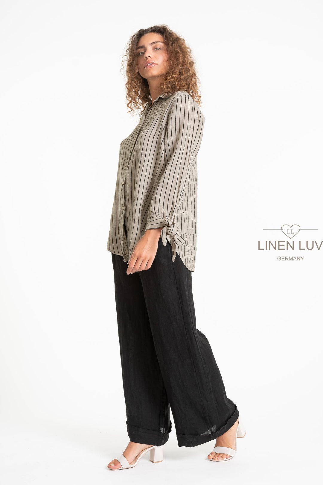 French Linen Nautical Shirt - Breathable Naturals | Glam & Fame Clothing