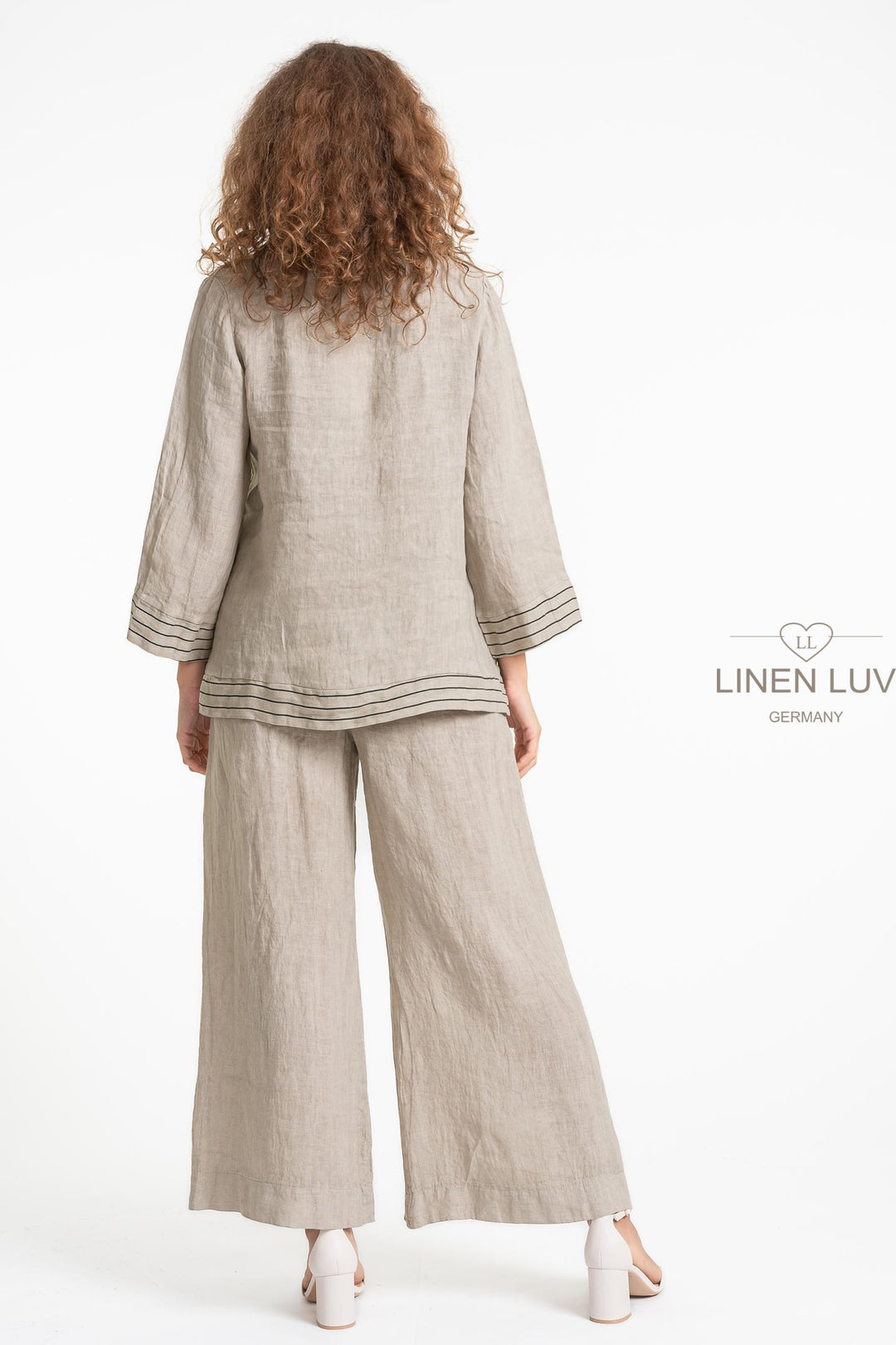 French Linen Nautical Top - Breathable Naturals | Glam & Fame Clothing