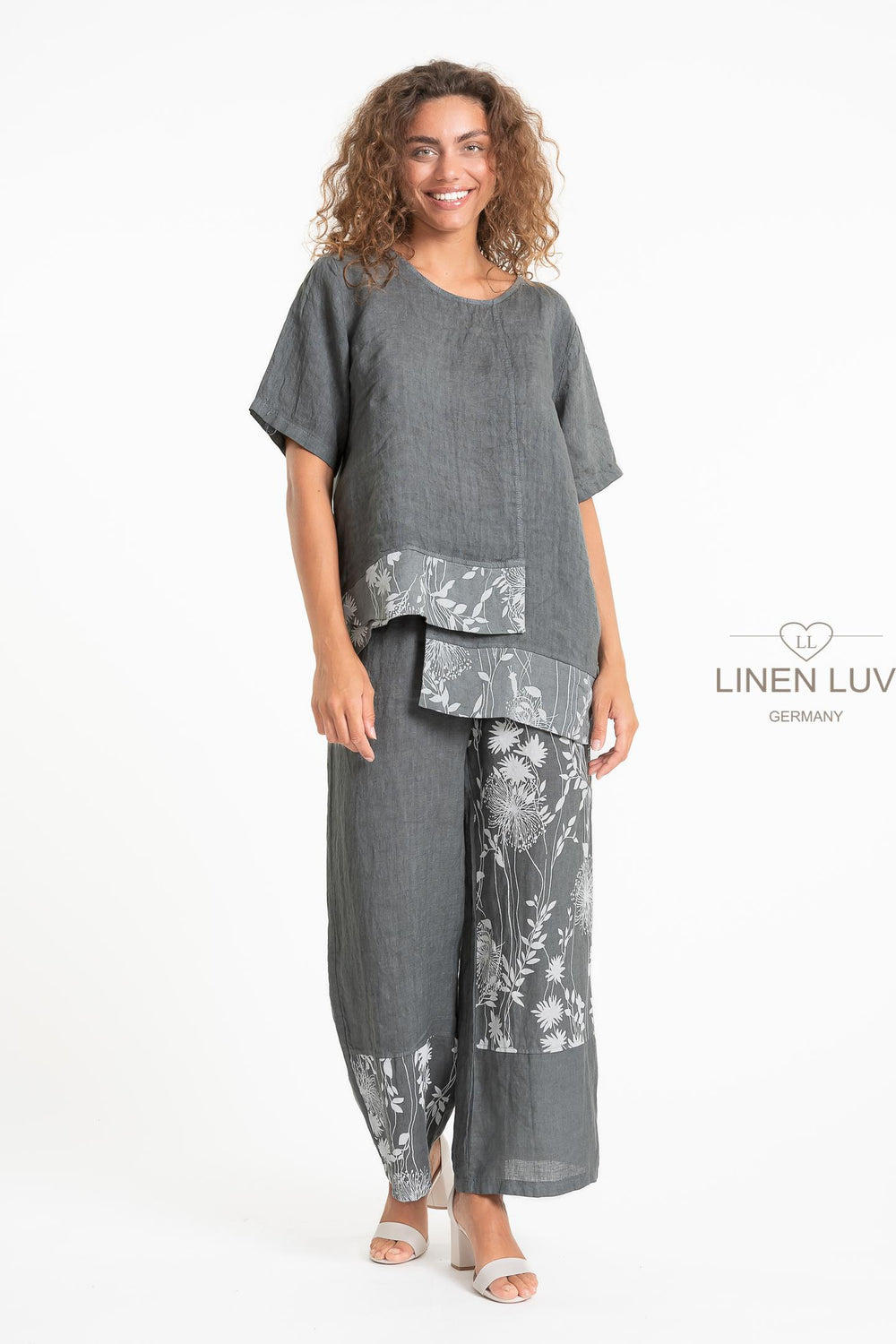 French Linen Holiday Blouse - Breathable Naturals | Glam & Fame Clothing