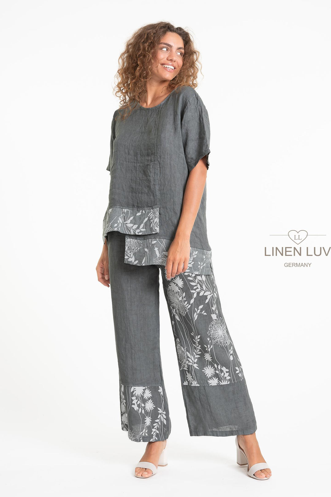 French Linen Holiday Blouse - Breathable Naturals | Glam & Fame Clothing