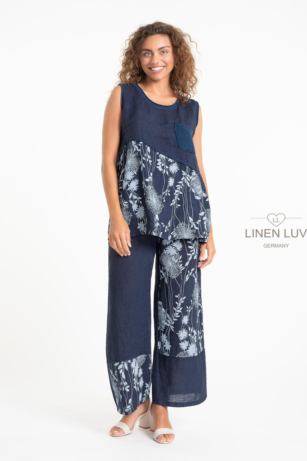 French Linen Holiday Blouse - Breathable Naturals | Glam & Fame Clothing