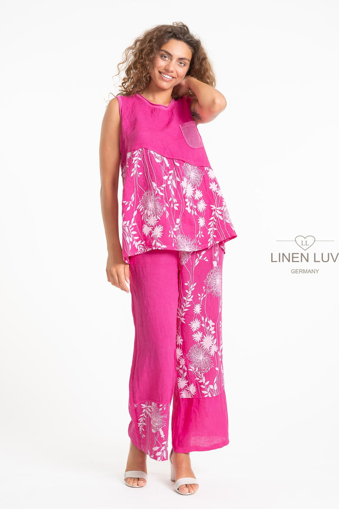 French Linen Holiday Blouse - Breathable Naturals | Glam & Fame Clothing