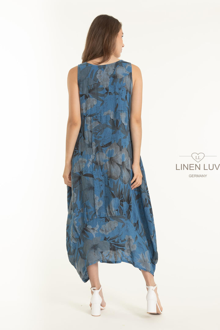 French Linen Frock With Pockets - Breathable Naturals | Glam & Fame Clothing