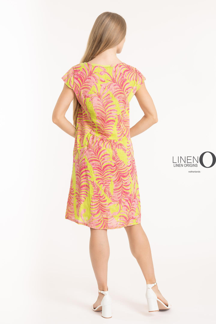 French Linen Sheath Dress Print - Breathable Naturals | Glam & Fame Clothing