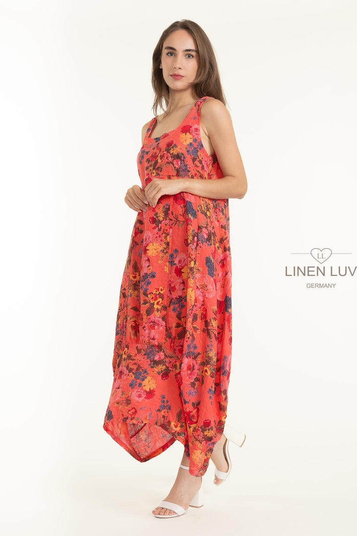 French Linen Frock With Pockets - Breathable Naturals | Glam & Fame Clothing
