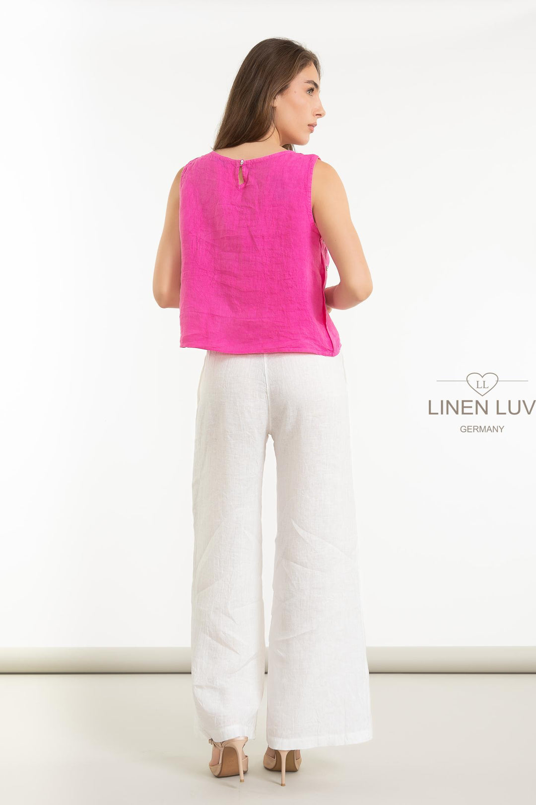 French Linen Cami - Breathable Naturals | Glam & Fame Clothing